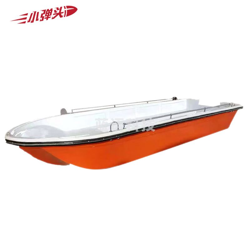 冲锋舟加厚玻璃钢抗洪防汛抢险救援应急船巡逻船 610型 610*205*80cm（12人）
