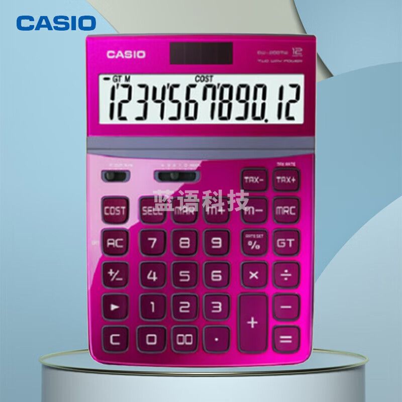 卡西欧(CASIO)DW-200TW-PK 魅雅系列 大型计算器 魅惑红