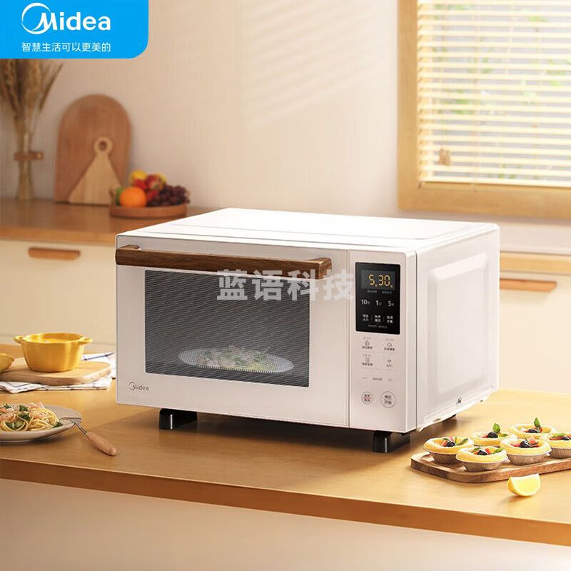 美的(Midea)美的 变频家用微波炉光波烧烤炉 微波炉电烤箱一体机900W微烤一体23L PC2322W