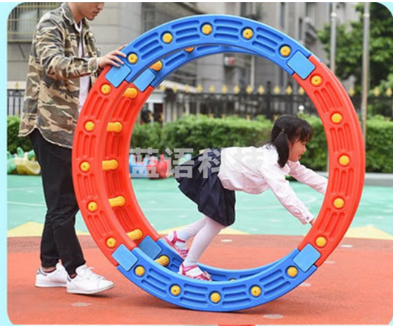 儿童感统训练器材四分之一圆 幼儿园玩具平衡板 早教体能训练平衡圆塑料独木桥圆形阶梯 4色整圆
