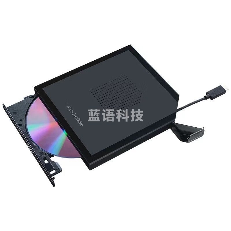 华硕8倍速 外置光驱 DVD刻录机 Type-C接口 线材自收纳(SDRW-08V1M-U 光影)