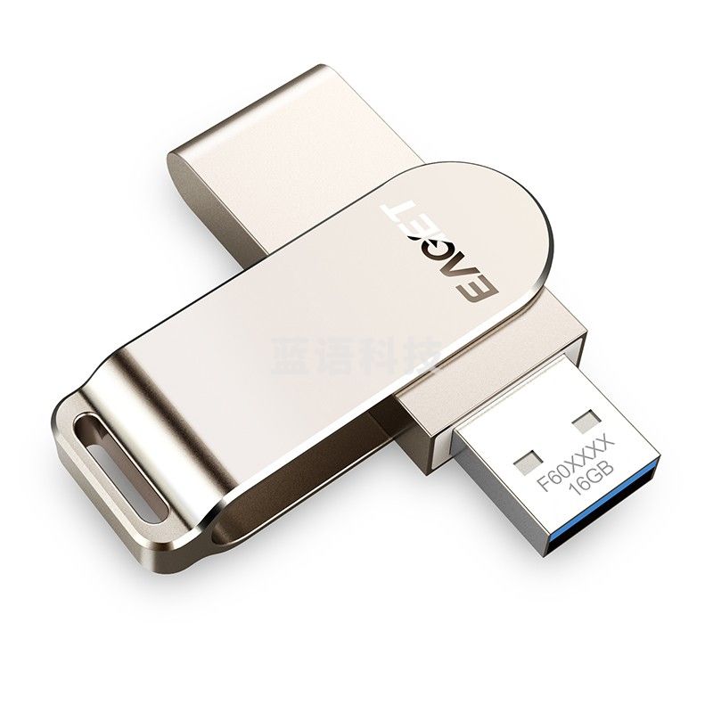 忆捷（Eaget） F60 USB3.0金属U盘 360度旋转 办公优盘 简约小巧 32G 【USB3.0接口】
