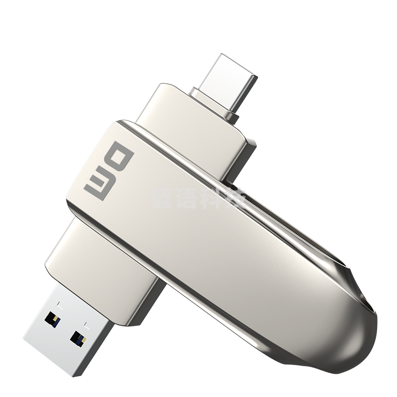DM大迈FS230高速USB3.2固态u盘 安卓手机type-c电脑两用双头u盘 旋转式金属U盘 128GB