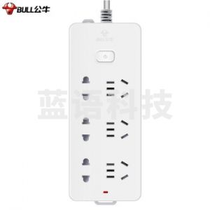 公牛(BULL) GN-402 6位1.8米 总控开关 插座
