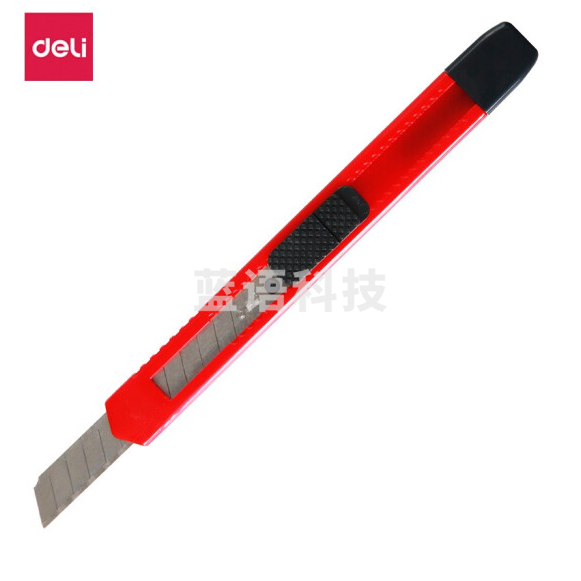 得力（deli） 2051 美工刀 手动锁定 80x9x0.4mm 颜色随机 5个/组