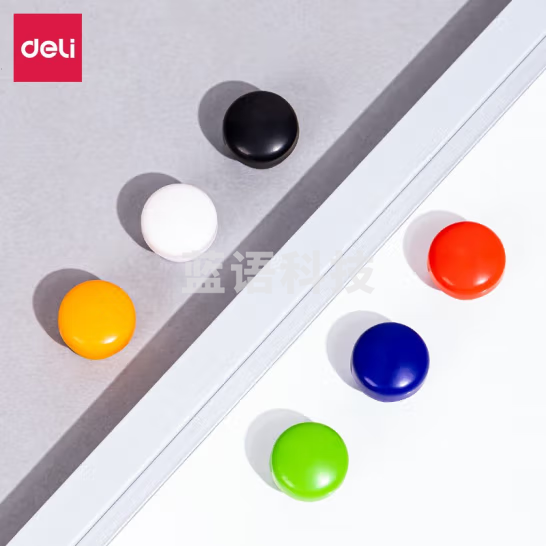 得力7823磁钉φ15mm(混)(12个/卡)..