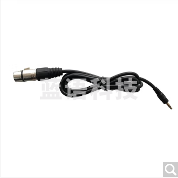 转接线 XLR-C1卡农口延长线标准的三针卡农线 3.5mm接口转卡 3.5转卡侬母音频线1.5m