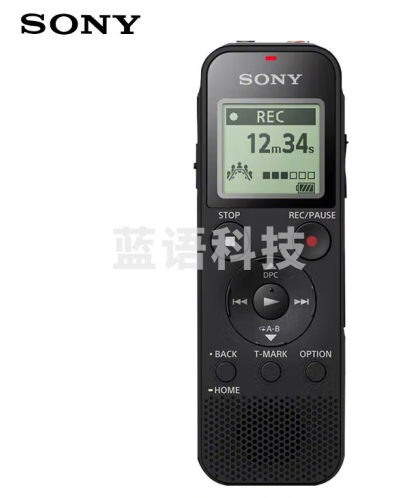 索尼(SONY)ICD-PX470 录音笔 黑色 支持PCM线性录音 便携式学习商务采访 专业大直径扬声器