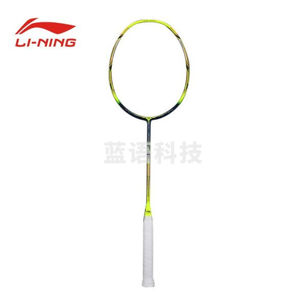 李宁（LI-NING） 风动系列全碳素4U轻攻守兼备型男女羽毛球单拍 AYPP118-1 风动9000D 蓝绿