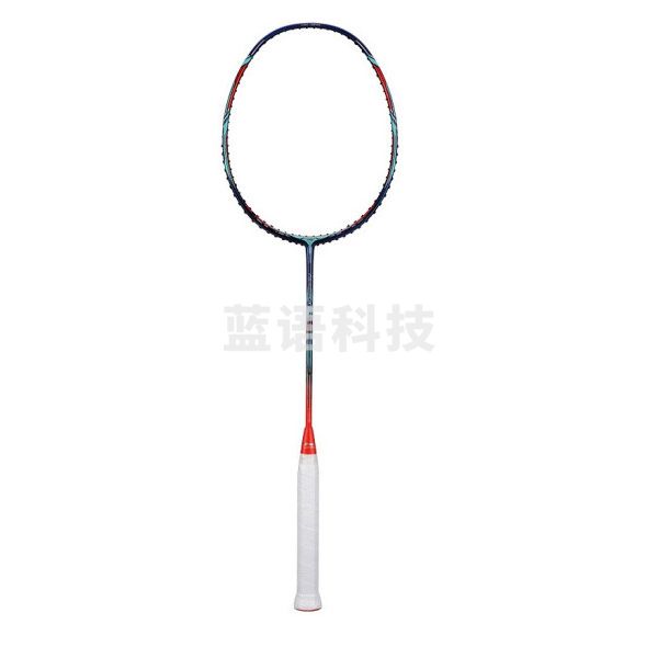 李宁（LI-NING） 风动系列全碳素4U轻攻守兼备型男女羽毛球单拍 AYPP122-1 风动9000C 蓝红