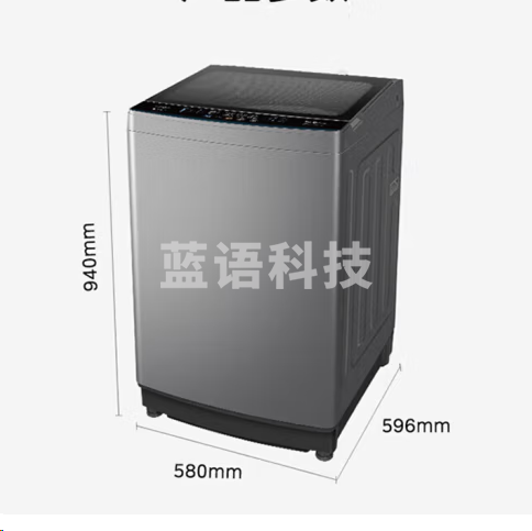 美的MB120V501B波轮洗衣机全自动 12公斤 专利免清洗 十年桶如新 抗菌材质 大容量海量洗