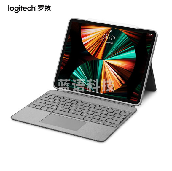 罗技（Logitech）iPad平板电脑键盘保护套 蓝牙 妙控键盘 配备触控板键盘 适配多类iPad IK1275适用12.9英寸iPadPro（五代）