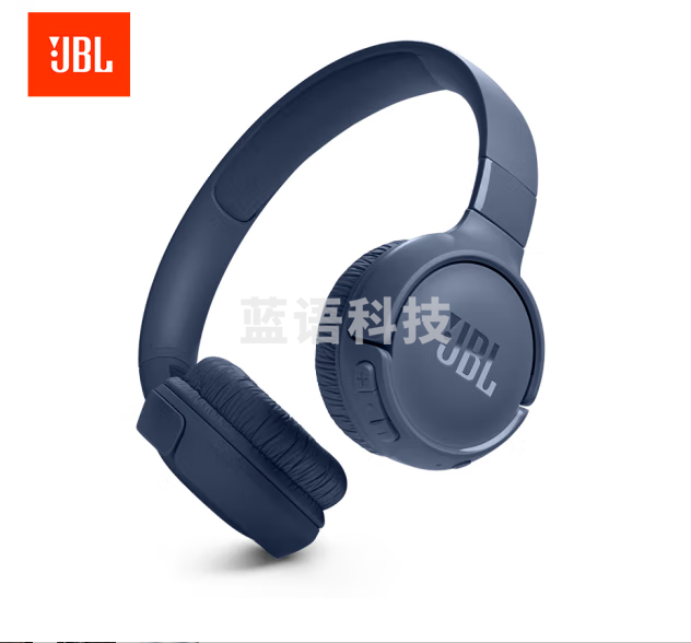 JBL TUNE520BT蓝牙无线耳机头戴式 通话降噪耳机耳麦 57小时续航 蓝牙5.3 蓝色