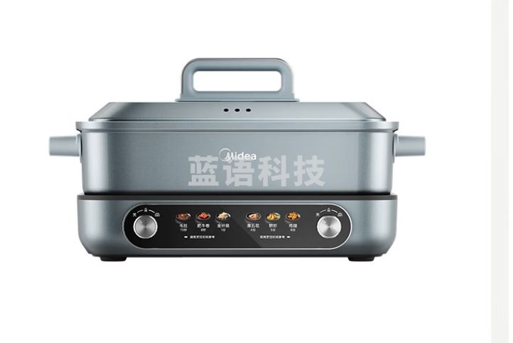美的(Midea)电火锅分体式家用8L速沸鸳鸯双控锅电煮锅电热锅料理锅电炒锅电蒸锅多功能锅DHS352899