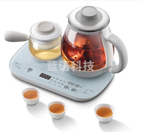 小熊（Bear）煮茶器煮茶壶 0.8L蒸汽喷淋式蒸茶壶电水壶热水壶304不锈钢烧水壶茶具黑茶ZCQ-A08E1