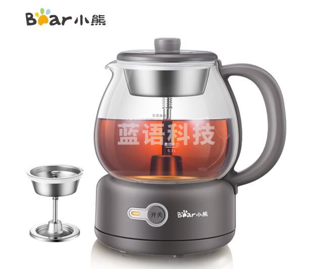 小熊（Bear）煮茶器煮茶壶 迷你蒸汽喷淋式304不锈钢 电水壶热水壶黑茶煮茶器办公室家用ZCQ-A10T2