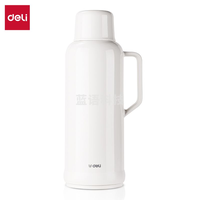 得力LL109-保温壶-玻璃内胆2L(白)(1个/彩盒)