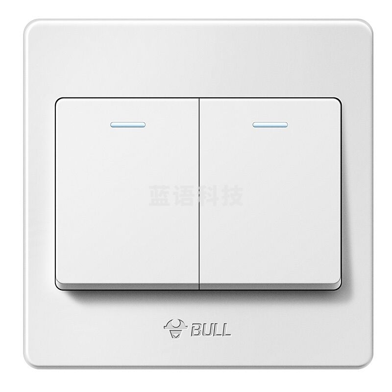 公牛 BULL 开关面板 G07K211C 二开单控开关 86型面板 (白色) (新国标)