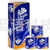 维达（Vinda） V4069 4层 140g 蓝色经典卫生卷纸 10卷/提