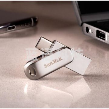 闪迪 (SanDisk) 256GB Type-C USB3.1手机U盘 DDC4至尊高速酷珵 读速150MB/s 全金属旋转双接口 手机电脑用 PJ.791