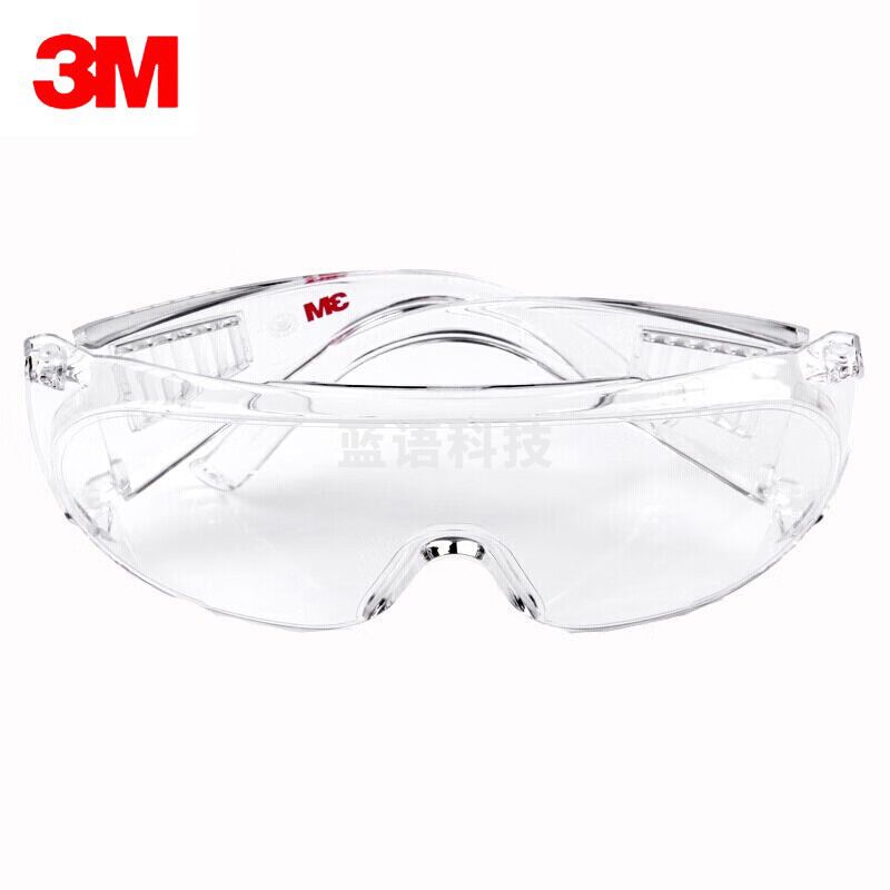 3M 1611HC 防刮擦型/ 防护眼镜/防风防冲击/可佩带近视眼镜定做 5付