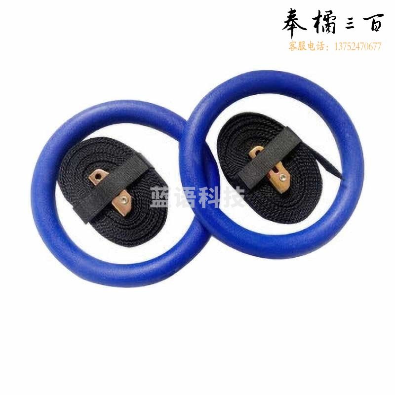 兵翼 健身成人体操训练引体向上室内健身器材 高配蓝色吊环+织带+手胶+304膨胀环