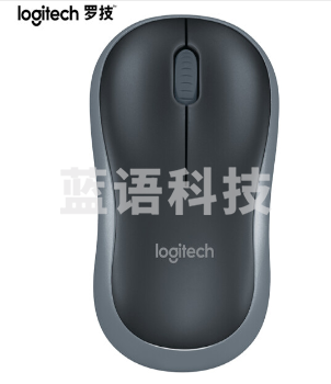 罗技 无线鼠标 M186 灰边