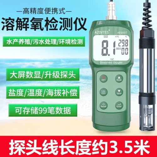皆仪AE6607溶氧仪便携式溶解测定仪溶解氧检测仪水中含氧量测定仪表 AE6607溶氧仪
