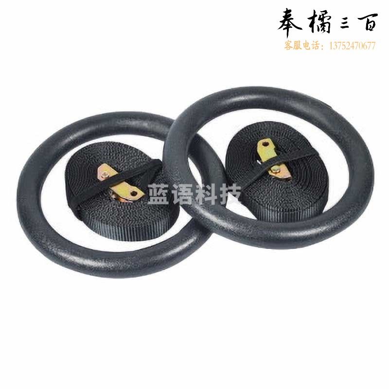 兵翼 吊环健身成人体操训练引体向上室内健身器材家用拉伸运动 标配黑色吊环+织带+手胶