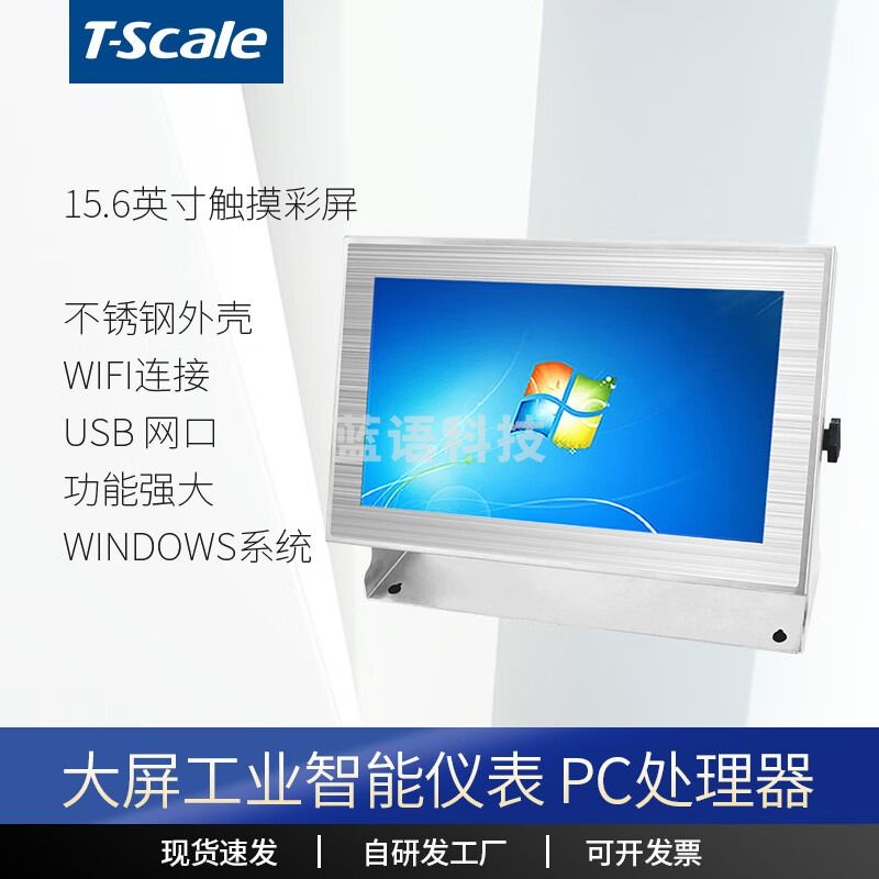 台衡智能称重电子秤仪表高精度不锈钢工业仓库化学称重触摸屏WIN系统 windows开放系统