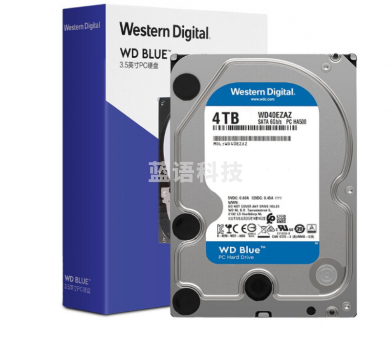 西部数据(WD)蓝盘 4TB SATA6Gb/s 256MB 台式机械硬盘(WD40EZAZ)  f55