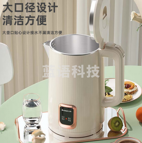 志高(CHIGO)电水壶热水壶1.8L大容量烧水壶 双层防烫 自动保温开水壶 TH185B-01B 奶杏色