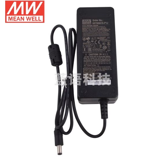 明纬（MEANWELL）GST60A15-P1J电源适配器 企业级 (60W左右)明纬电源三插进线 15V4A（不含输入线）