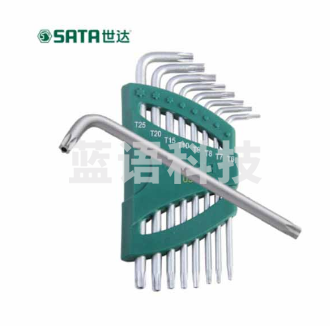世达（SATA）8件加长中孔花形扳手组套 09701