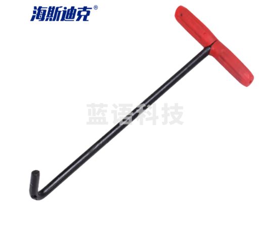 海斯迪克 gnjz-1486 井盖拉勾 开下水道物业T型钢筋钩子拉杆 卷帘门拉钩挂钩拉货钩 加粗钝口65cm-带胶套