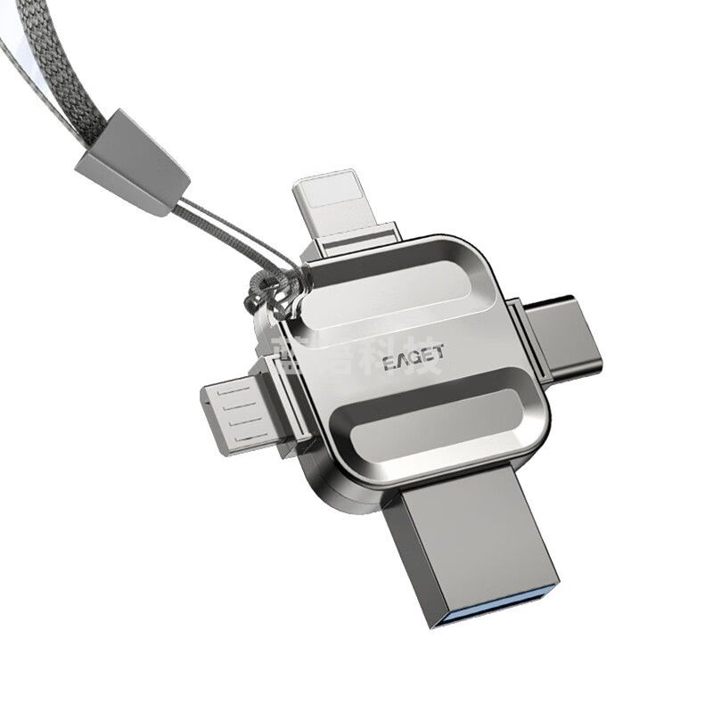 忆捷（EAGET）U盘I71-128G USB3.0 Lightning Type-C MicroUSB口苹果安卓手机电脑通用四接口存储U盘商用
