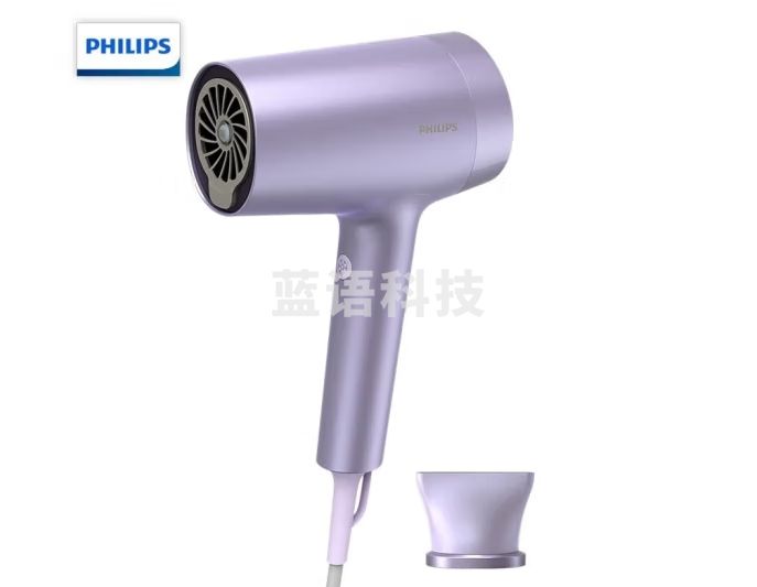 飞利浦(PHILIPS)电吹风机 家用大功率 2亿负离子 1000倍水离子护发 专业吹风筒 4种吹风模式 BHD720