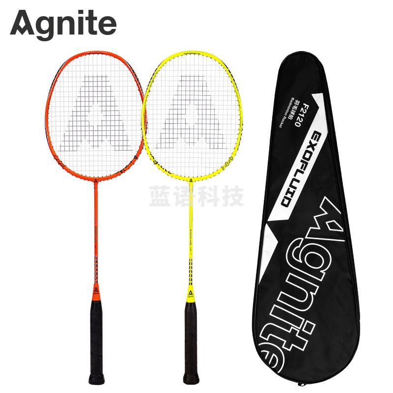 安格耐特(Agnite) F2120羽毛球拍(绿+橙)(2支/副)