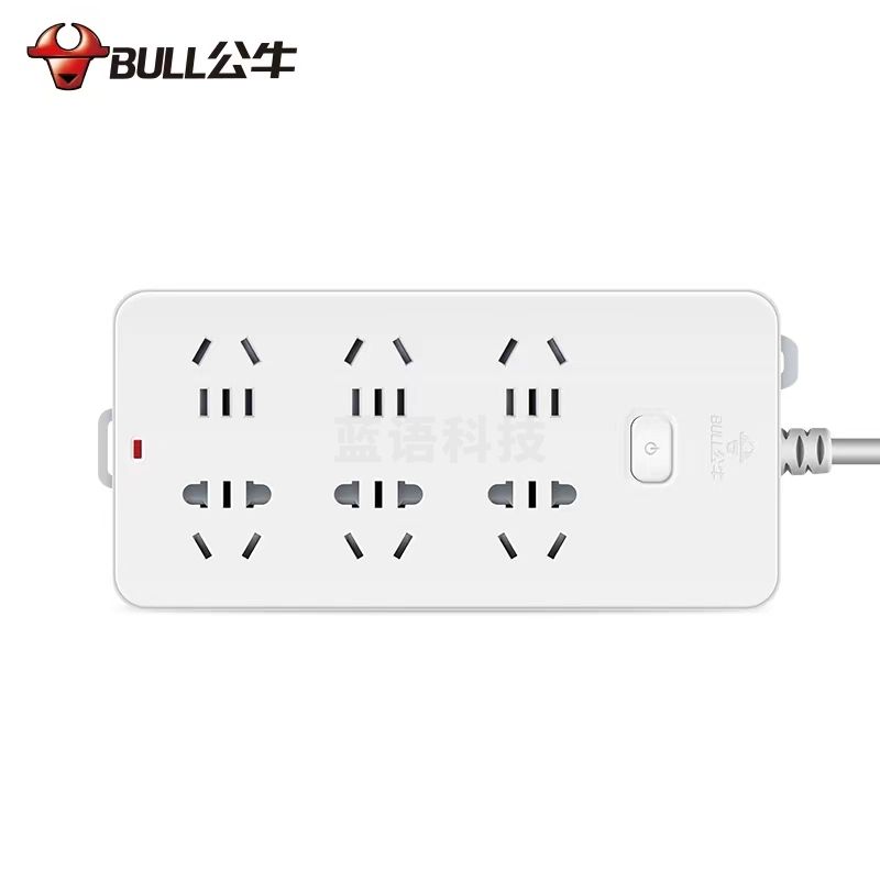 公牛(BULL)GN-109K插座/插线板6位总控全长3米