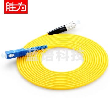 胜为（shengwei）光纤跳线 电信级SC-FC网线单模单芯 3米 收发器尾纤 FSC-102