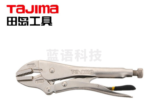 田岛（TAJIMA）10寸直齿180mm(SHD-Z10) 大力钳尖嘴尖口圆嘴圆口夹钳平口平头快速夹 固定式夹持钳 1210-0896