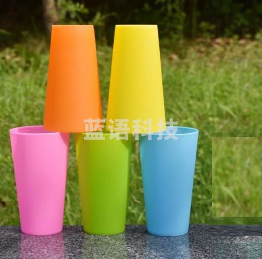 黛芷芙 360ml彩色塑料杯子