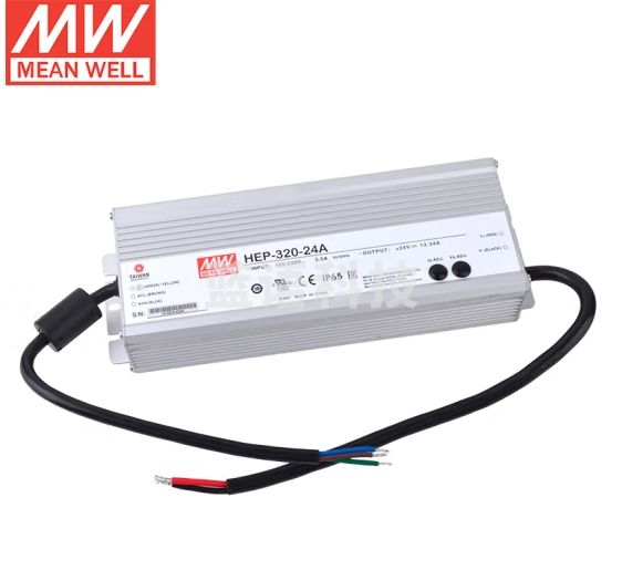明纬(MEANWELL)开关电源24V 13.34A 带PFC功能 AC转DC 电源供应器 HEP-320-24A