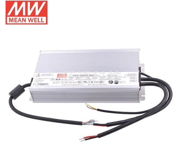 明纬(MEANWELL)HLG-600H-24A防水LED电源基本型路灯亮化照明 24V25A