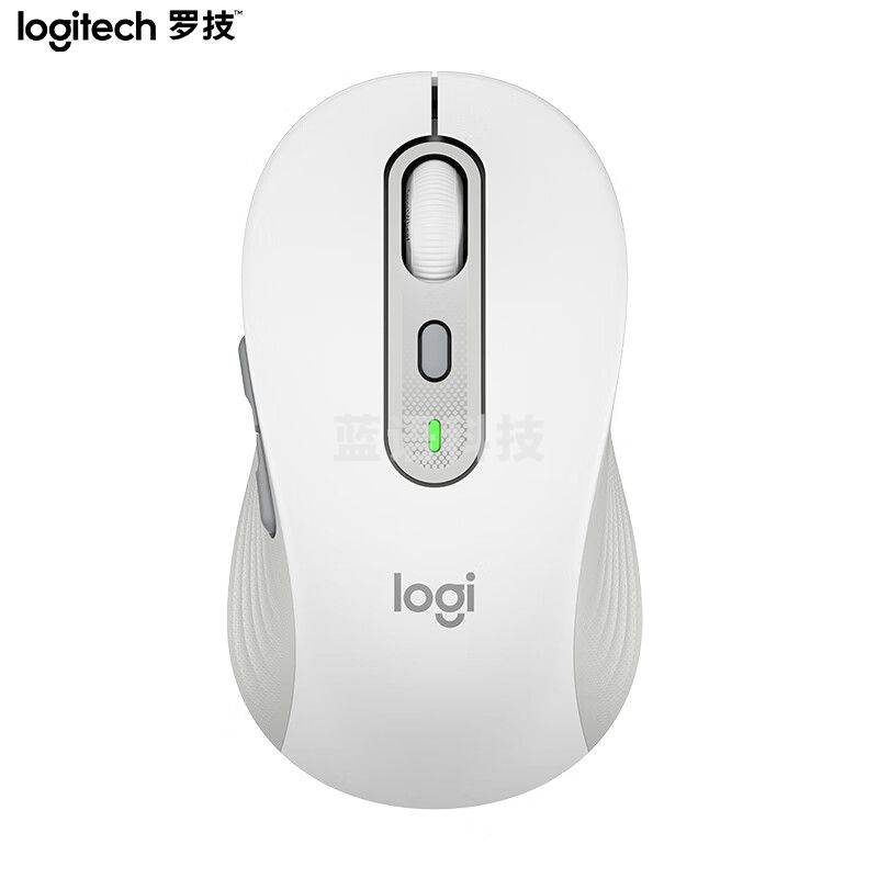 罗技（Logitech）M750 通用版鼠标 无线蓝牙鼠标 对称鼠标 白色 带Logi Bolt USB接收器