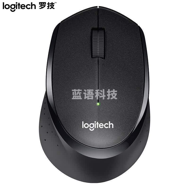 罗技（Logitech）M330 鼠标 无线鼠标 办公鼠标 静音鼠标  黑色 带无线2.4G接收器