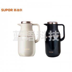 苏泊尔 SUPOR KC17FZ50 304不锈钢真空保温壶 1.7L大容量 户外保温瓶 象牙白-CC34458
