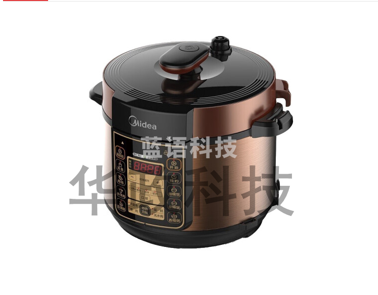美的（Midea）电压力锅双胆5L家用数码显示定时预约蛋糕开盖煮MY-50RZB05慢炖70Kpa无水焗烧饭烧汤