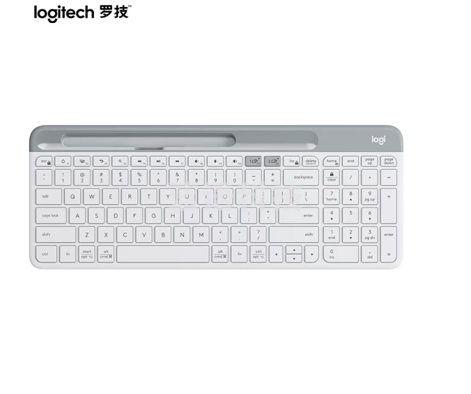 罗技(Logitech)K580 键盘 蓝牙键盘 芍药白
