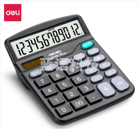 得力（deli）837ES 桌面计算器(黑)(台)